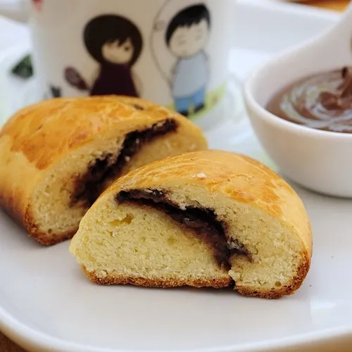 Nutella Dolgulu Poğaça fotoğrafı